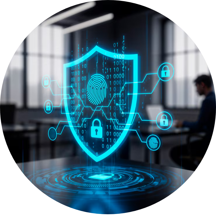 Security-data-protection-concept-futuristic-shield-lock_23-2151998492